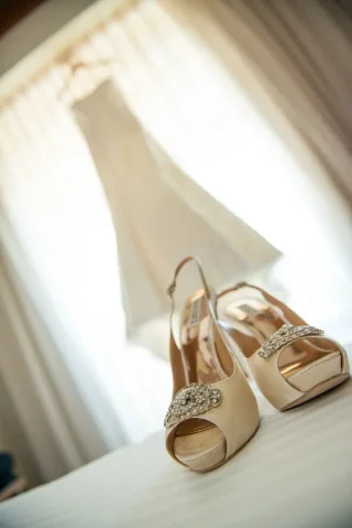 Wedding shoes detail